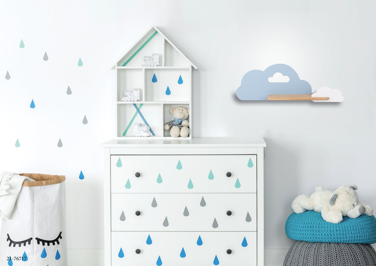 lampa cloud kinkiet ścienny 5W LED iq kids niebieski+biały