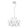 AMBROSIA 1 lampa wisząca 3x40W E14 + 18,4W LED chrom