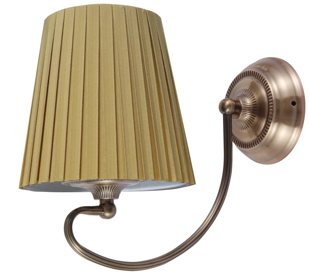 MOZART lampa kinkiet 1x60W E27 patynowa miedź miodowy