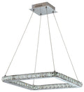 LORDS lampa wisząca kwadrat 42x42 24W LED chrom