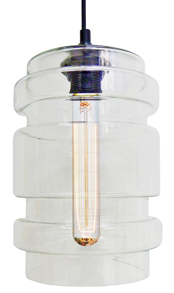 DECORADO lampa wisząca 18 1x60W E27 klosz bezbarwny + żarówka