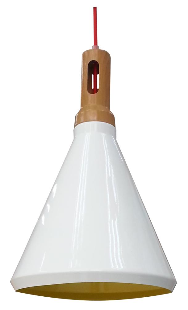 ROBINSON lampa wisząca 26 1x60W E27 biały / wnętrze żółte