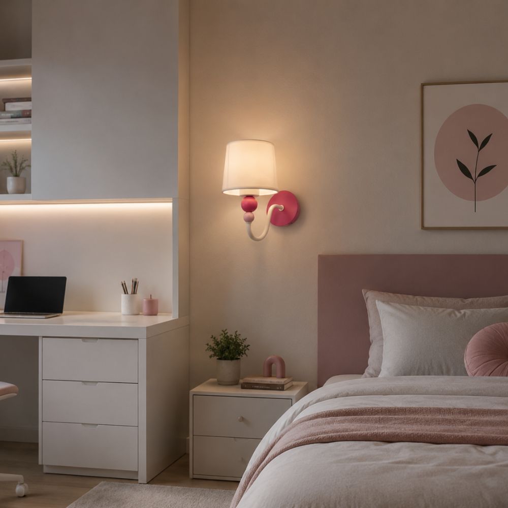 BEBE lampa kinkiet 1x60 E27 biały