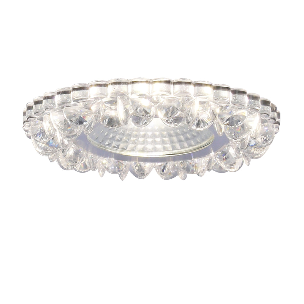 oprawa stropowa stała okrągła sak-03 al/tr 5W LED cob 230v szkło akrylowe bezbar