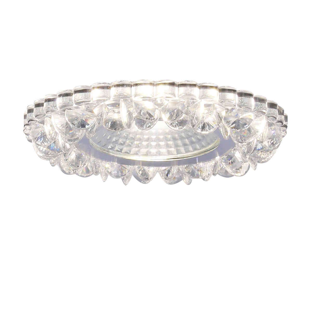 oprawa stropowa stała okrągła sak-03 al/tr 5W LED cob 230v szkło akrylowe bezbar