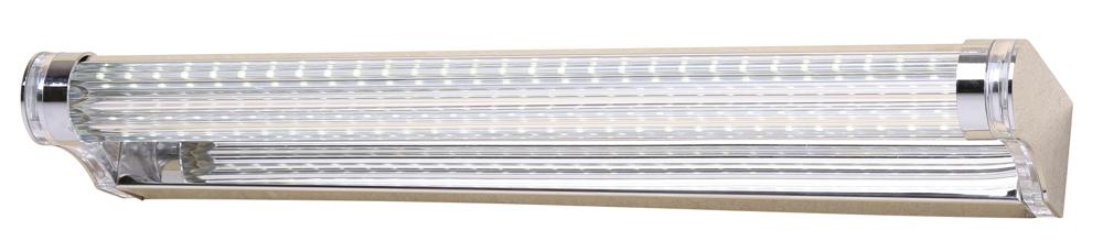 MODERNO lampa kinkiet 7W LED 40 cm stal nierdzewna polerowana/akryl