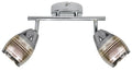 MILTON lampa sufitowa listwa 2x10W E14 LED chrom