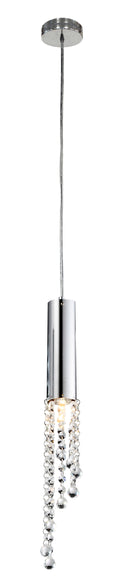 DUERO lampa wisząca 1x3W LED GU10 chrom bez żarówki