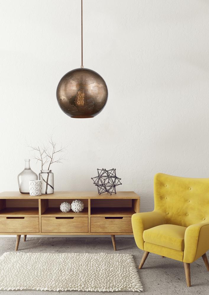 SFINKS lampa wisząca 25 kula w 1x60W E27 ażurowy jasno brązowy