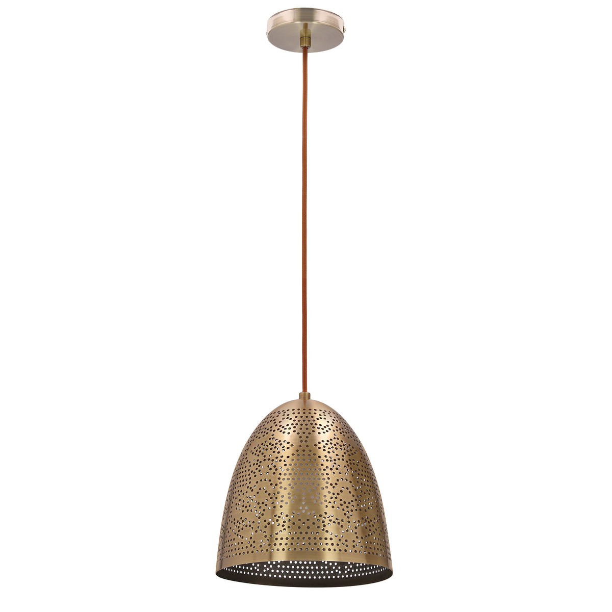 SFINKS lampa wisząca 20/21 stożek 1x60W E27 ażurowy patyna