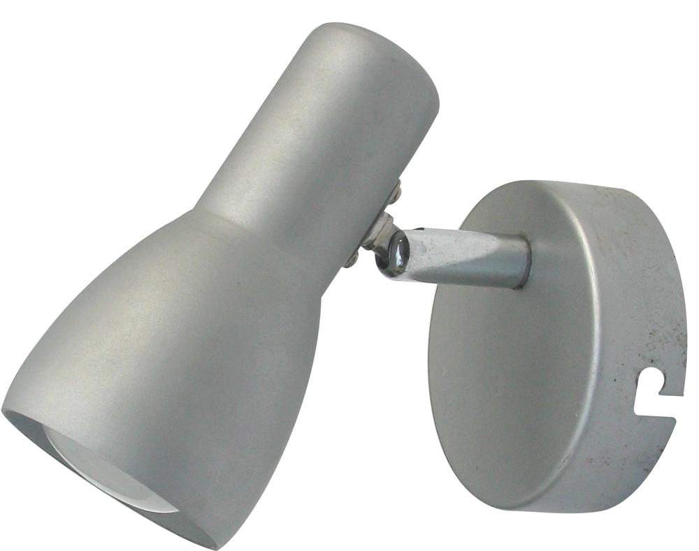 PICARDO lampa kinkiet 1x40W E14 szaro srebrny