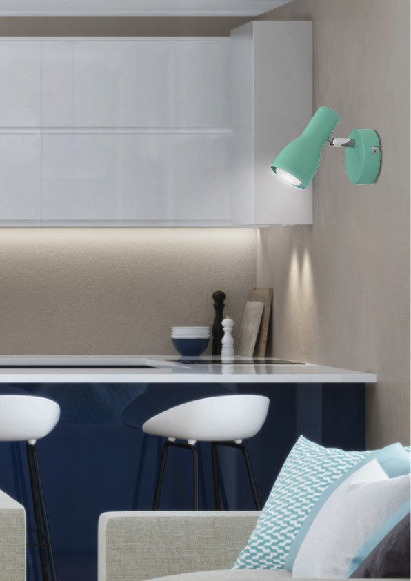 PICARDO lampa kinkiet 1x40W E14 miętowy