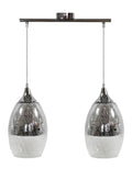 CELIA lampa wisząca 2x60W E27 srebrny