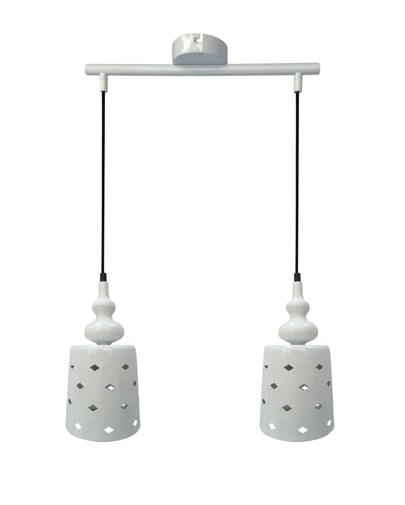 HAMP lampa wisząca 2x60W E27 biały