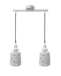 HAMP lampa wisząca 2x60W E27 biały