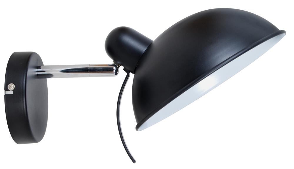 DURIO lampa kinkiet 1x40W E14 czarny