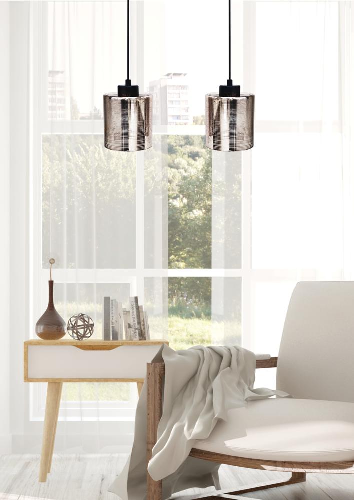 COX lampa wisząca 2x60W E27 chrom