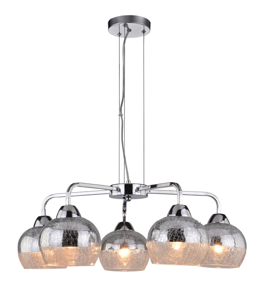 CROMINA lampa wisząca 5x60W E27 chrom