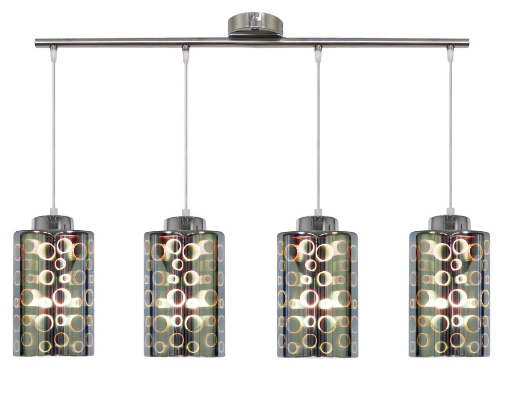 NOCTURNO lampa wisząca 4x40W E27 chrom
