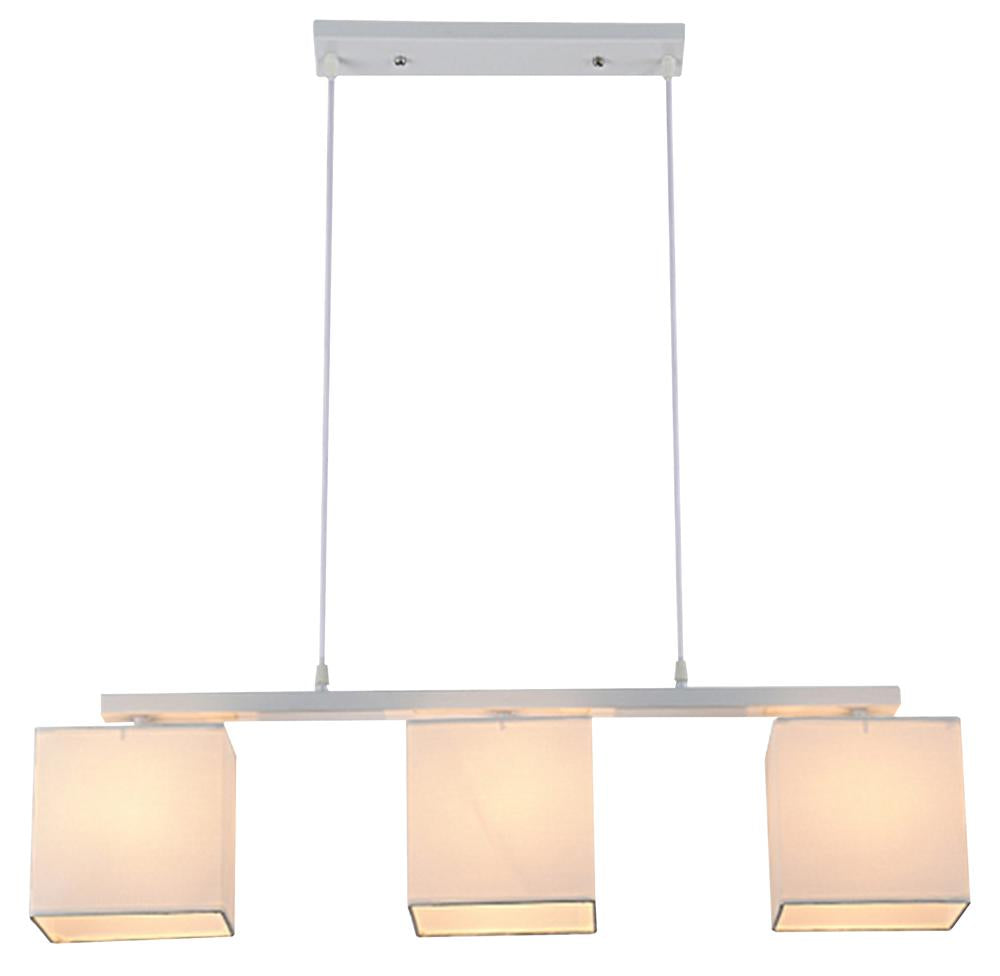 BOHO lampa wisząca 3x40W E27 biały abaż. beżowy