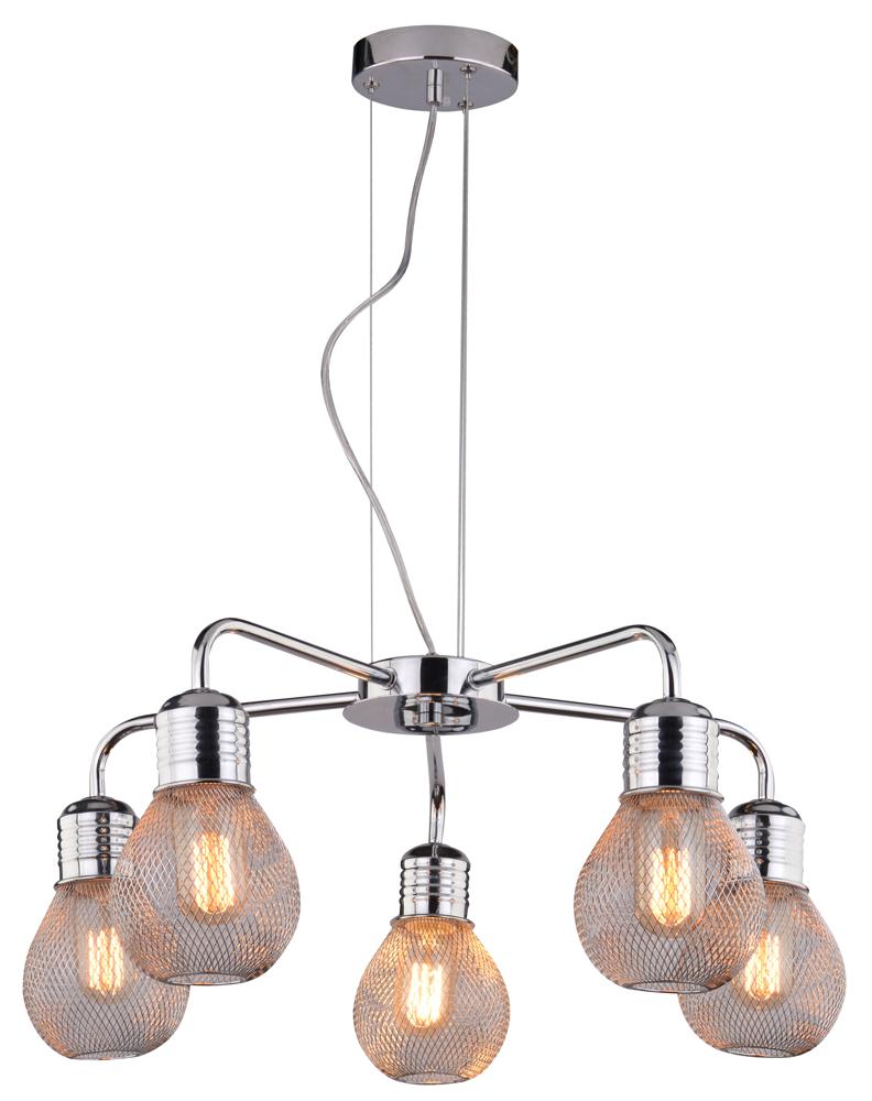 GLIVA lampa wisząca 5x60W E27 chrom (bez żarówek)