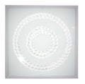 LUX lampa sufitowa plafon 29x29 16W LED 6500k satyna podwójny ring