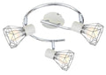 VERVE lampa sufitowa spirala 3x40W E14 biały abażur chrom