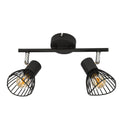 FLY lampa sufitowa listwa 2x40W E14 czarny