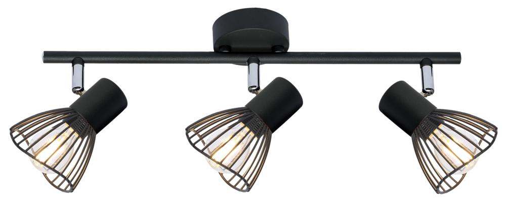 FLY lampa sufitowa listwa 3x40W E14 czarny