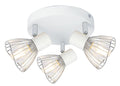 FLY lampa sufitowa plafon 3x40W E14 biały/chrom