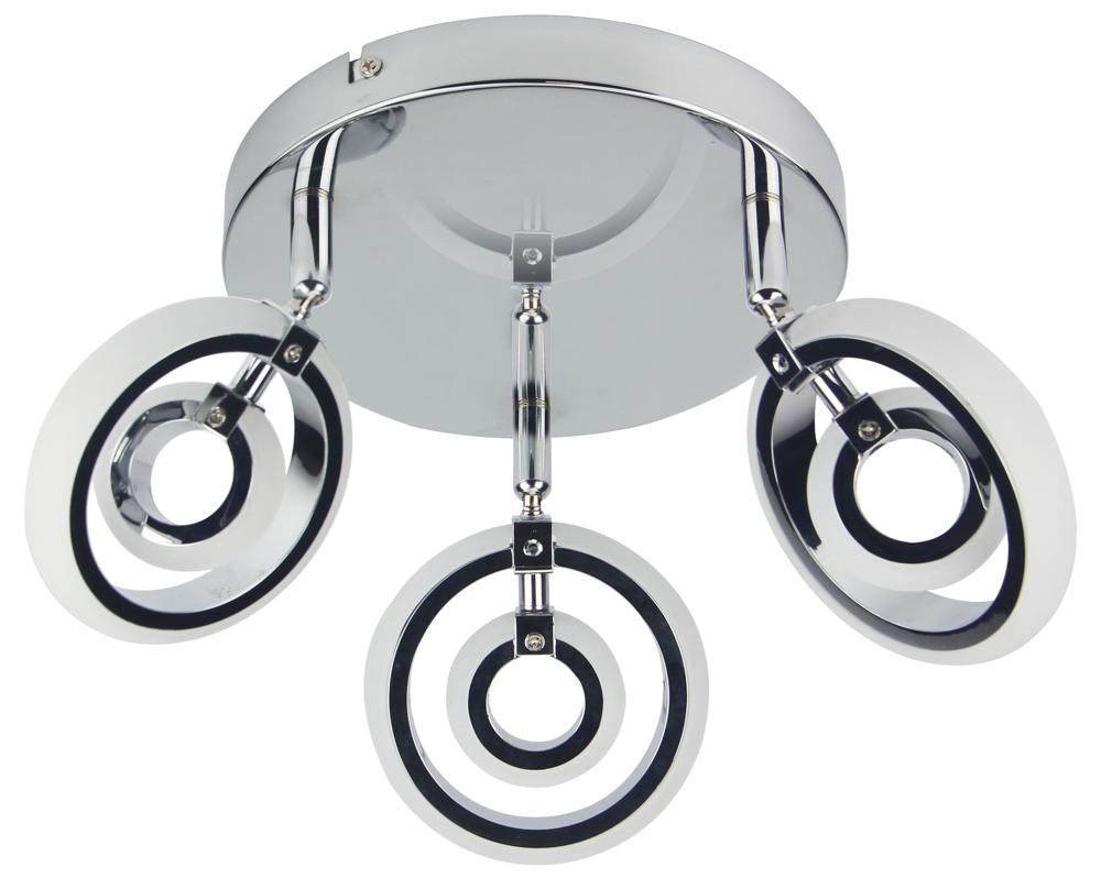 CELT lampa sufitowa plafon 3x6W LED chrom 3000k