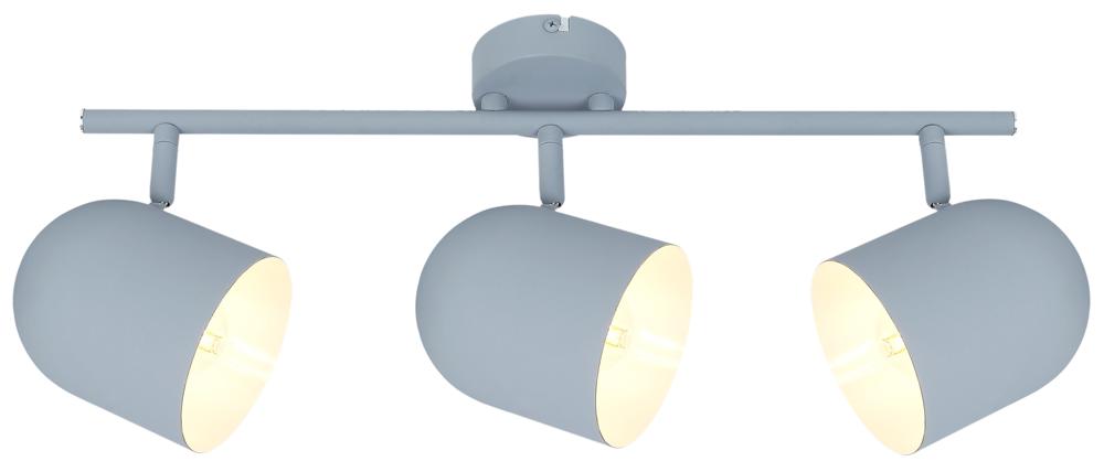 AZURO lampa sufitowa listwa 3x40W E27 szary mat