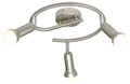 ARC lampa sufitowa spirala 3x40W E14 satyna nikiel