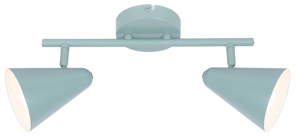 AMOR lampa sufitowa listwa 2x40W E14 szary mat