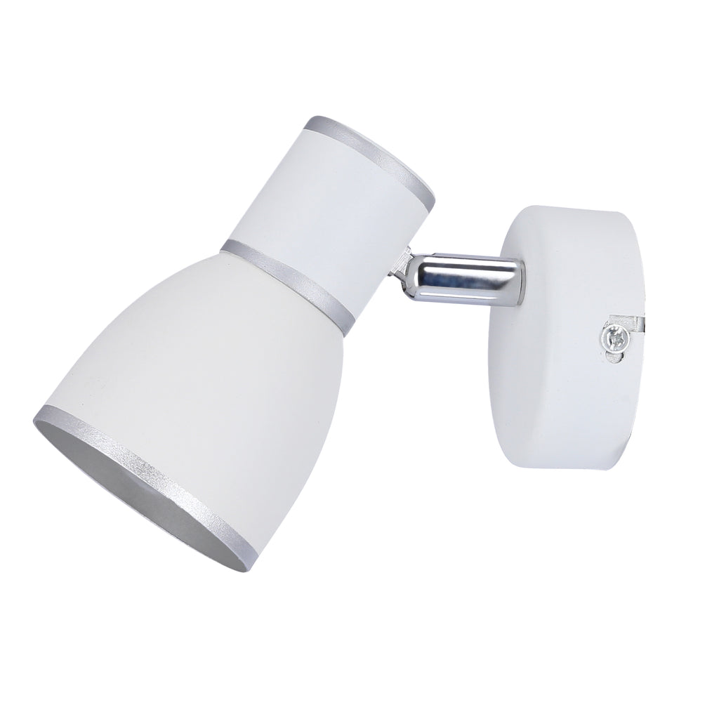 FIDO lampa kinkiet 1x40W E14 biały+chrom