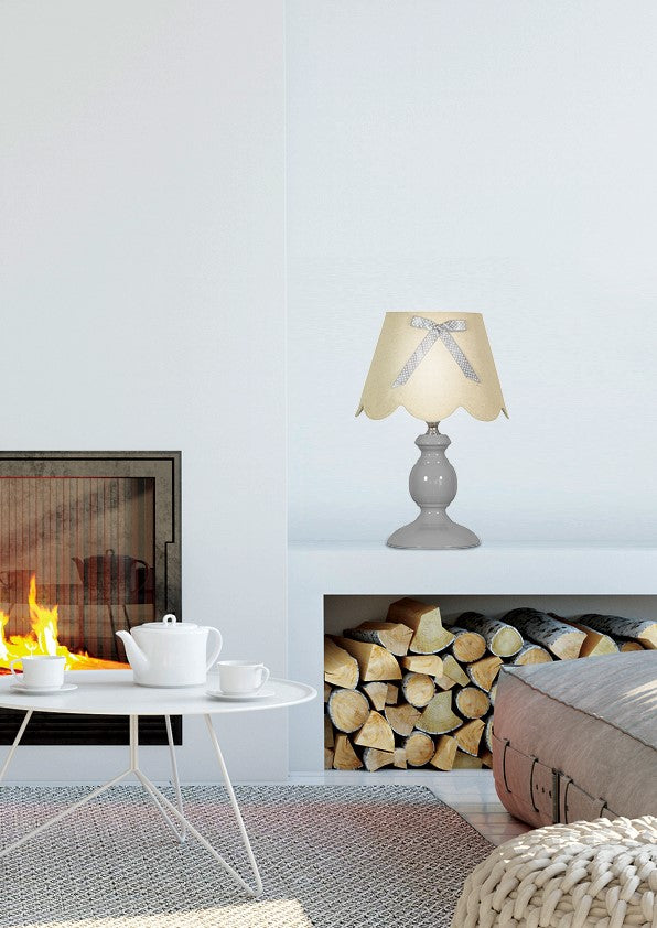 WHILMA lampa 1x40W E14 szary