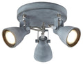 ASH lampa sufitowa plafon 3x40W GU10 szary mat