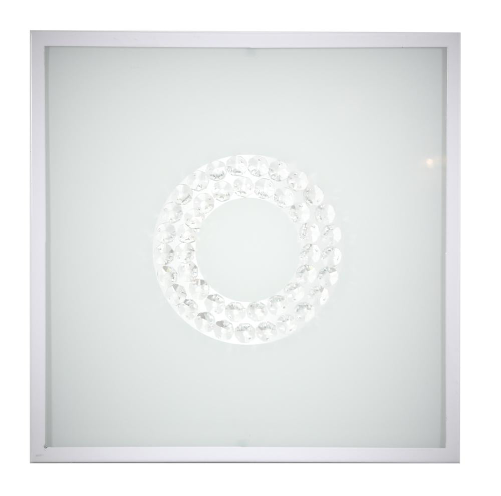 LUX lampa sufitowa plafon 29x29 16W LED 4000k biały mały ring
