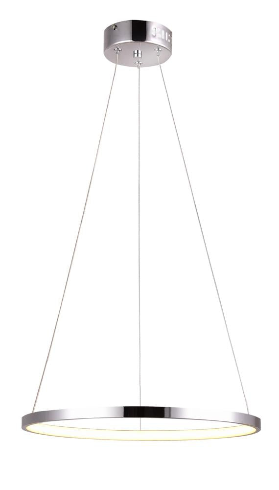 LUNE lampa wisząca 30 okrągły 18W LED 4000k chrom