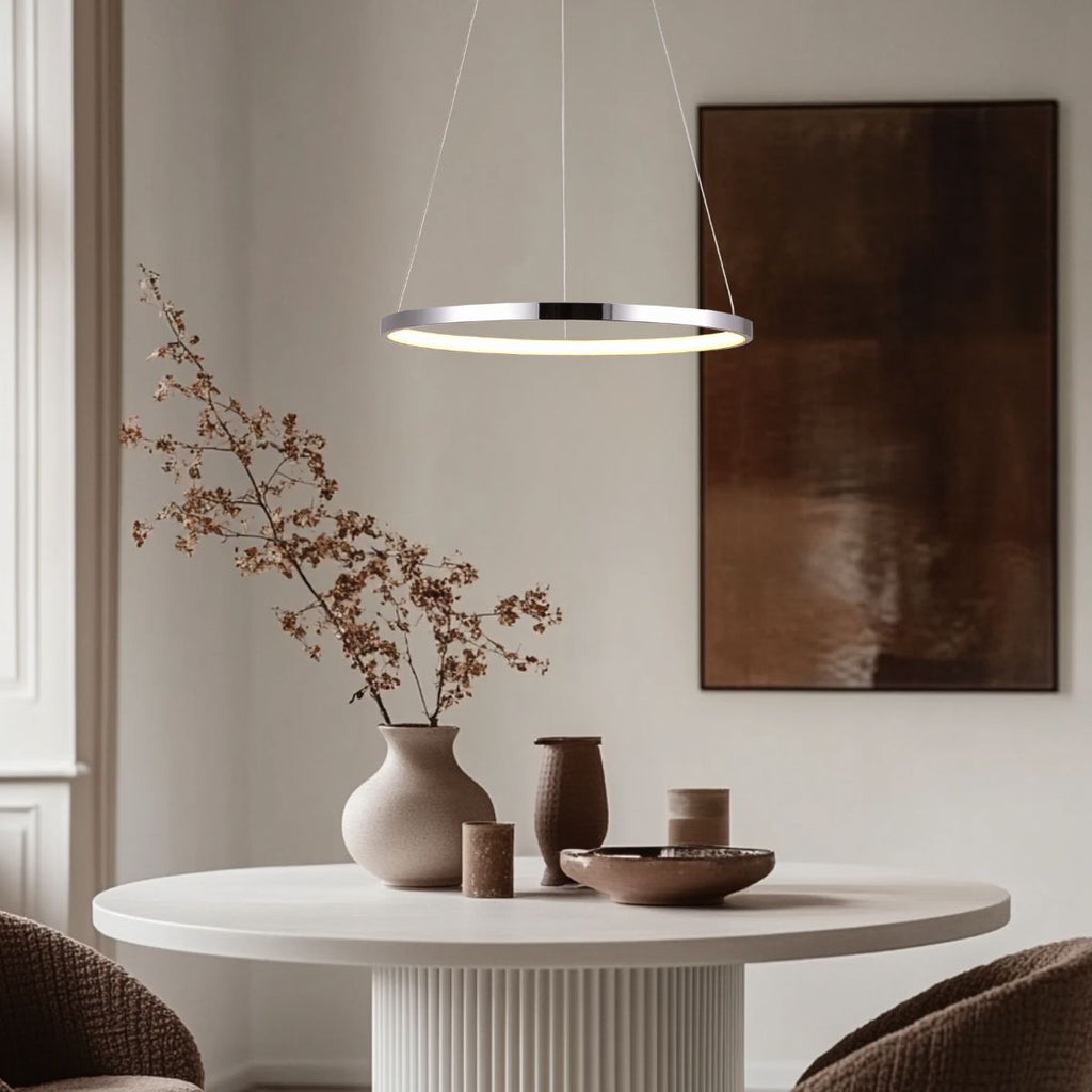 LUNE lampa wisząca 30 okrągły 18W LED 4000k chrom