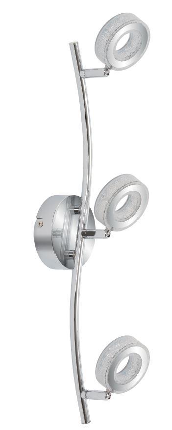 VINOLA lampa sufitowa listwa 3x5W LED chrom 3000k