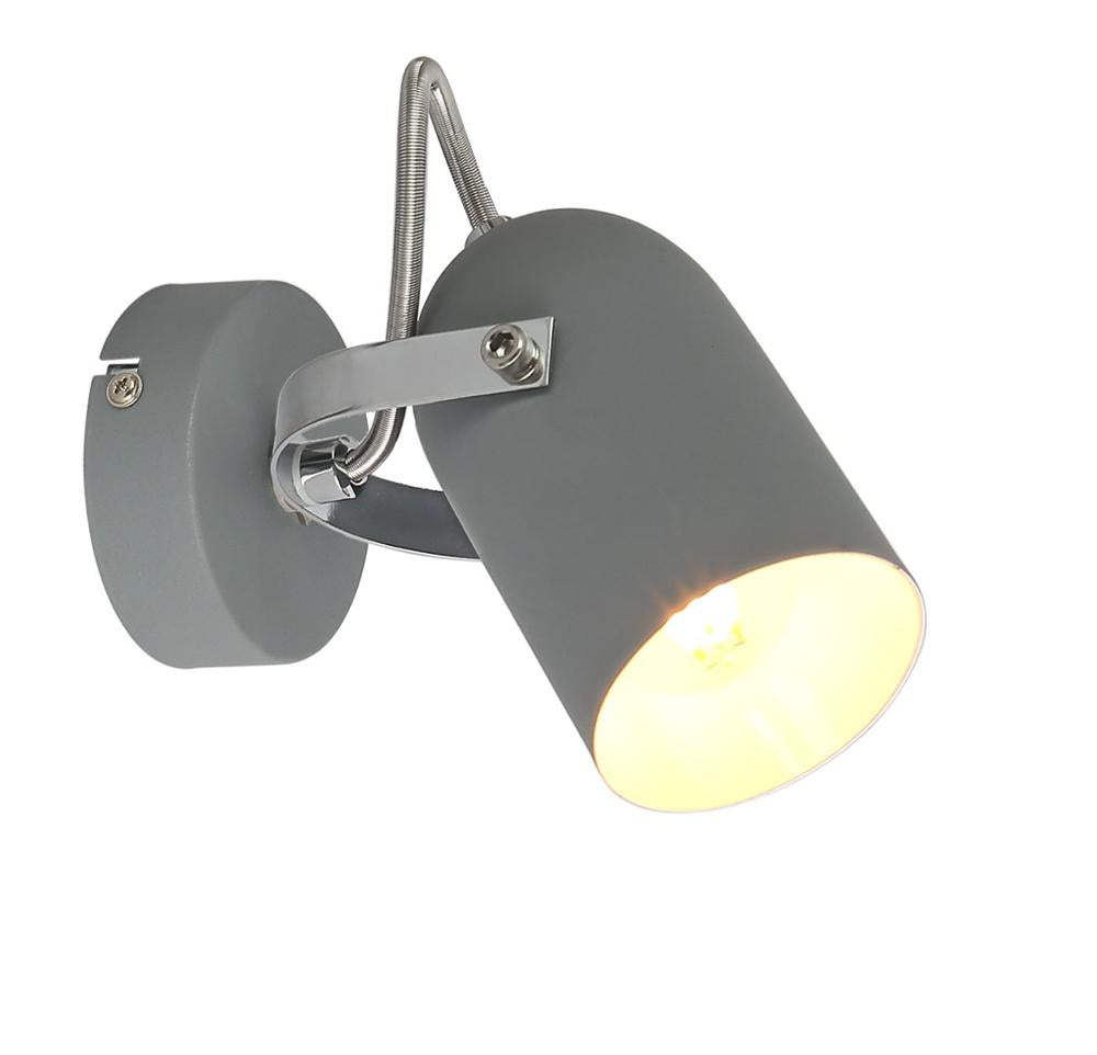 GRAY lampa kinkiet 1x40W E14 szary