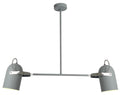 GRAY lampa wisząca 2x40W E27 szary