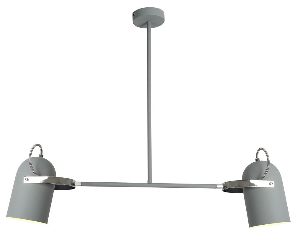 GRAY lampa wisząca 2x40W E27 szary