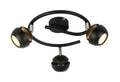 BONI spirala 3x3W GU10 LED czarny