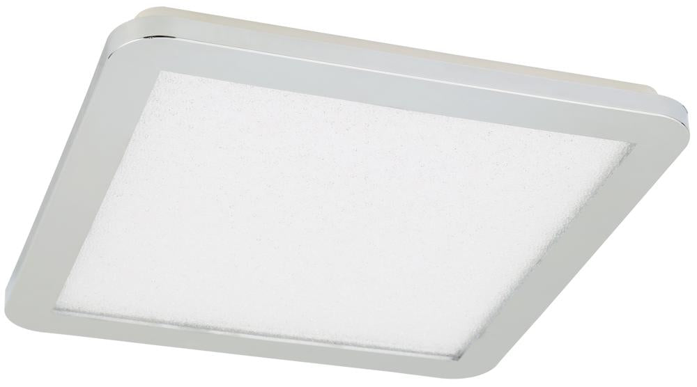 Plafon do łazienki NEXIT minimalistyczny – srebrny chromowany 30 cm - plafon z funkcją ściemniania LED 3000K 18W IP44