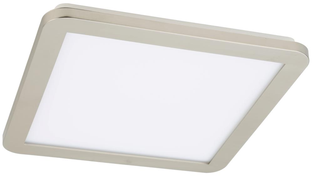 Plafon do łazienki NEXIT minimalistyczny – srebrny satynowy 30 cm – plafon z funkcją ściemniania LED 3000K 18W IP44
