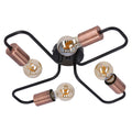 HERPE lampa sufitowa 4x60W E27 czarny