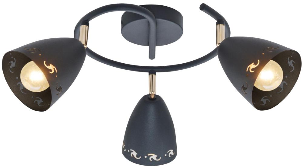 COTY lampa sufitowa spirala 3x40W E14 czarny