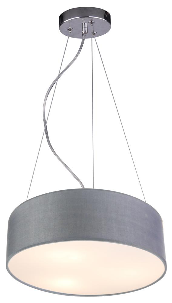 KIOTO lampa wisząca 40 3x40W E27 jasno szary